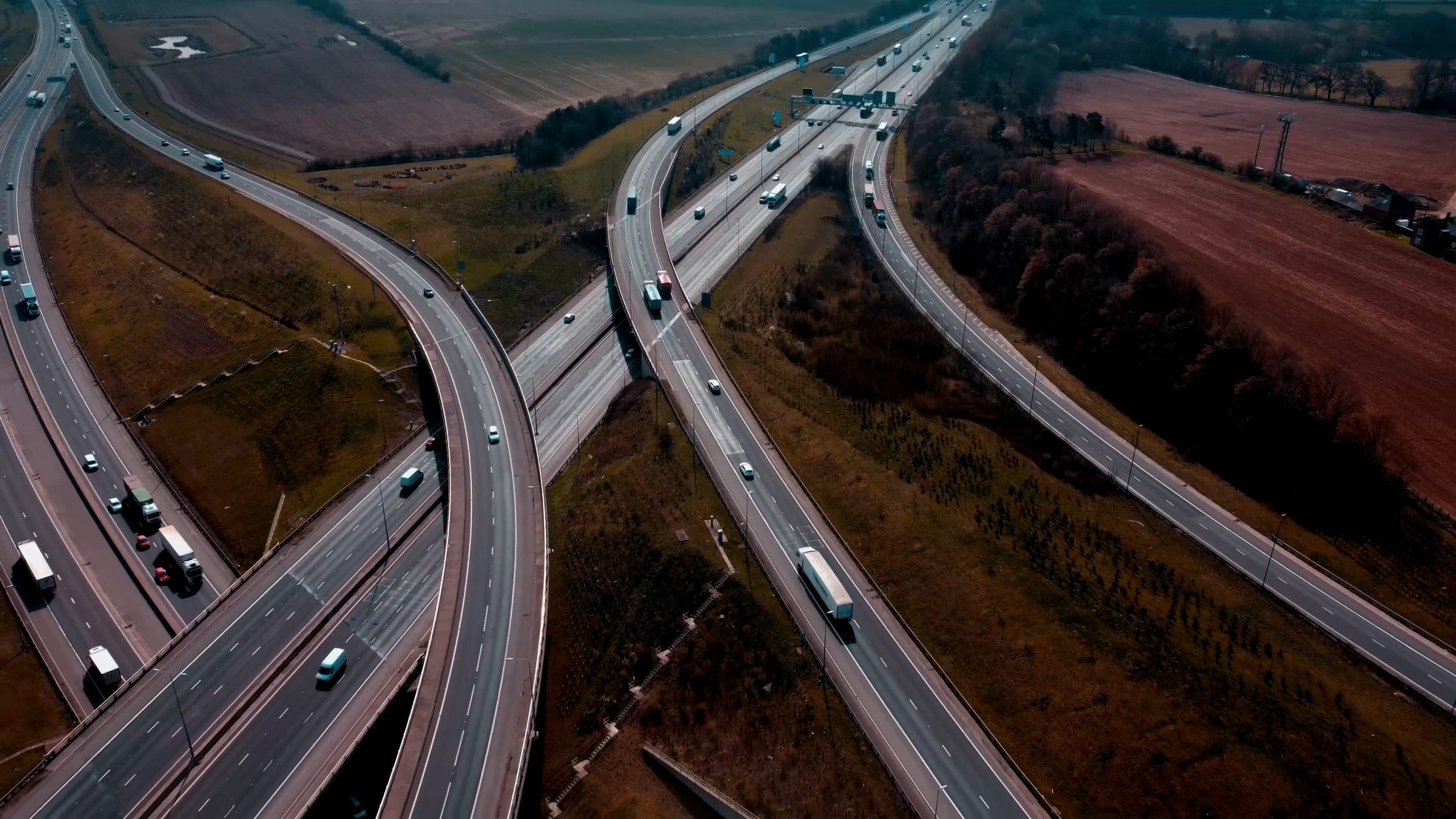 Overhead shot of Essex Roads